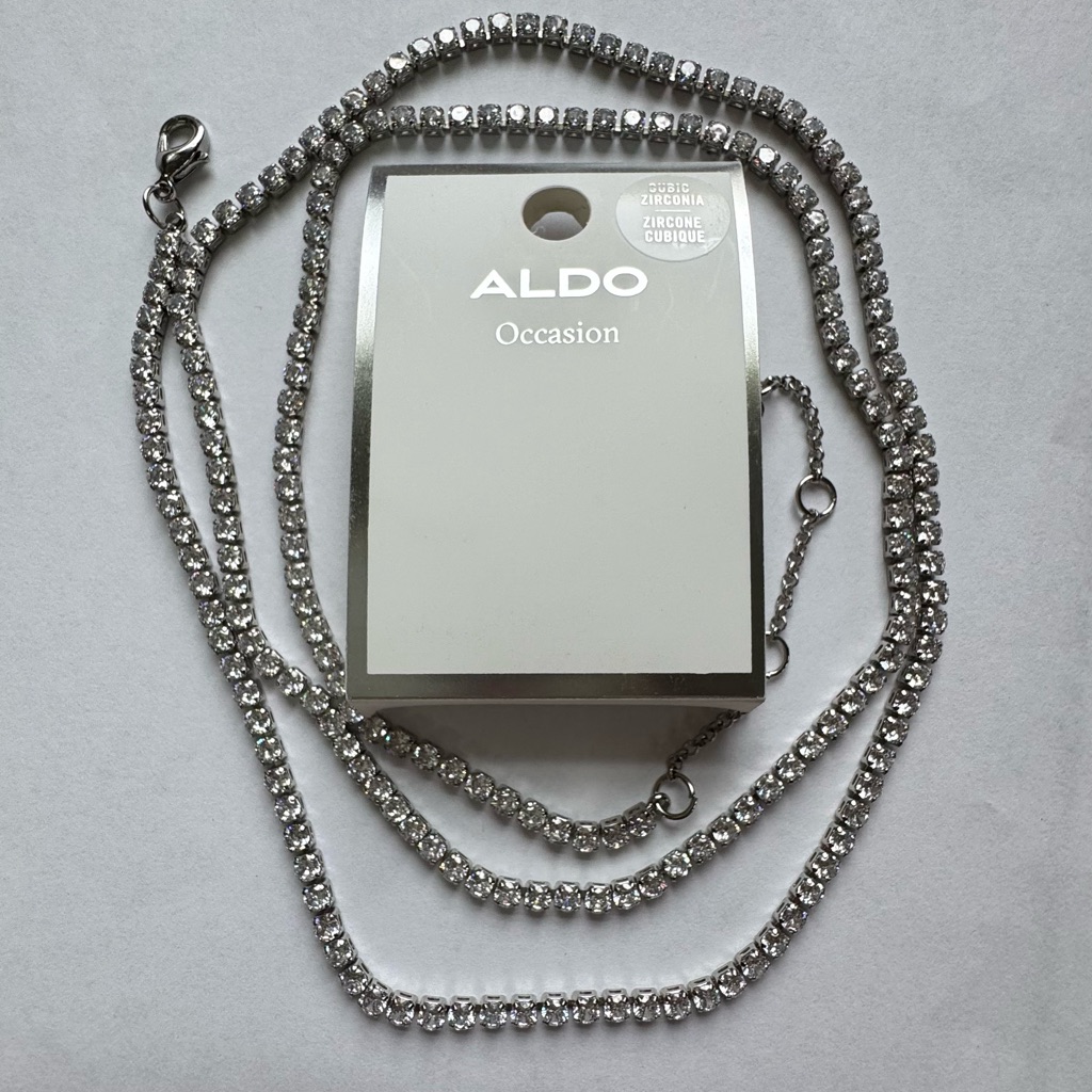 Aldo Silver Cubic Zirconia Necklace